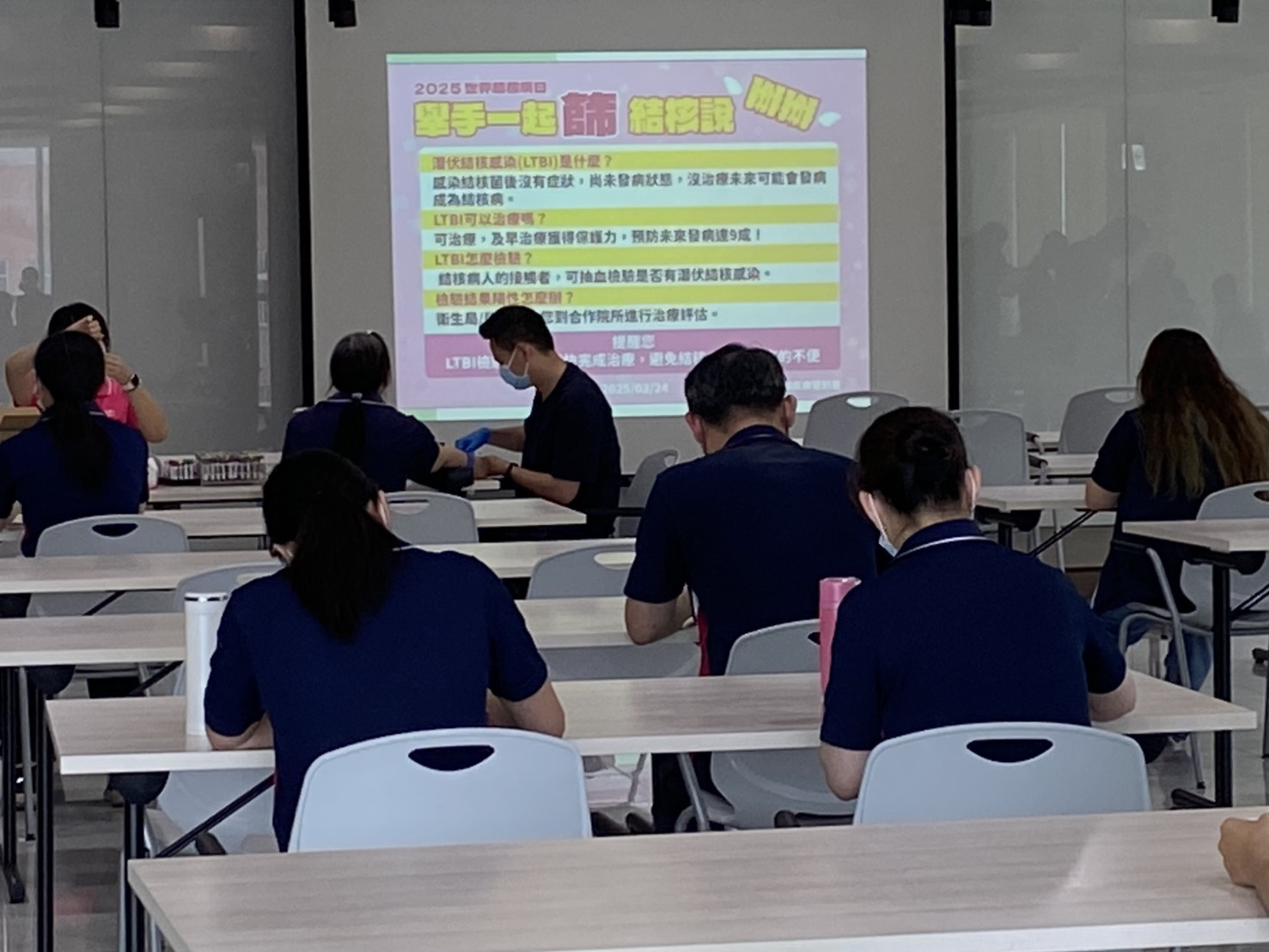114年5月20日線西鄉衛生所宣導世界結核日活動-健和興公司 相本