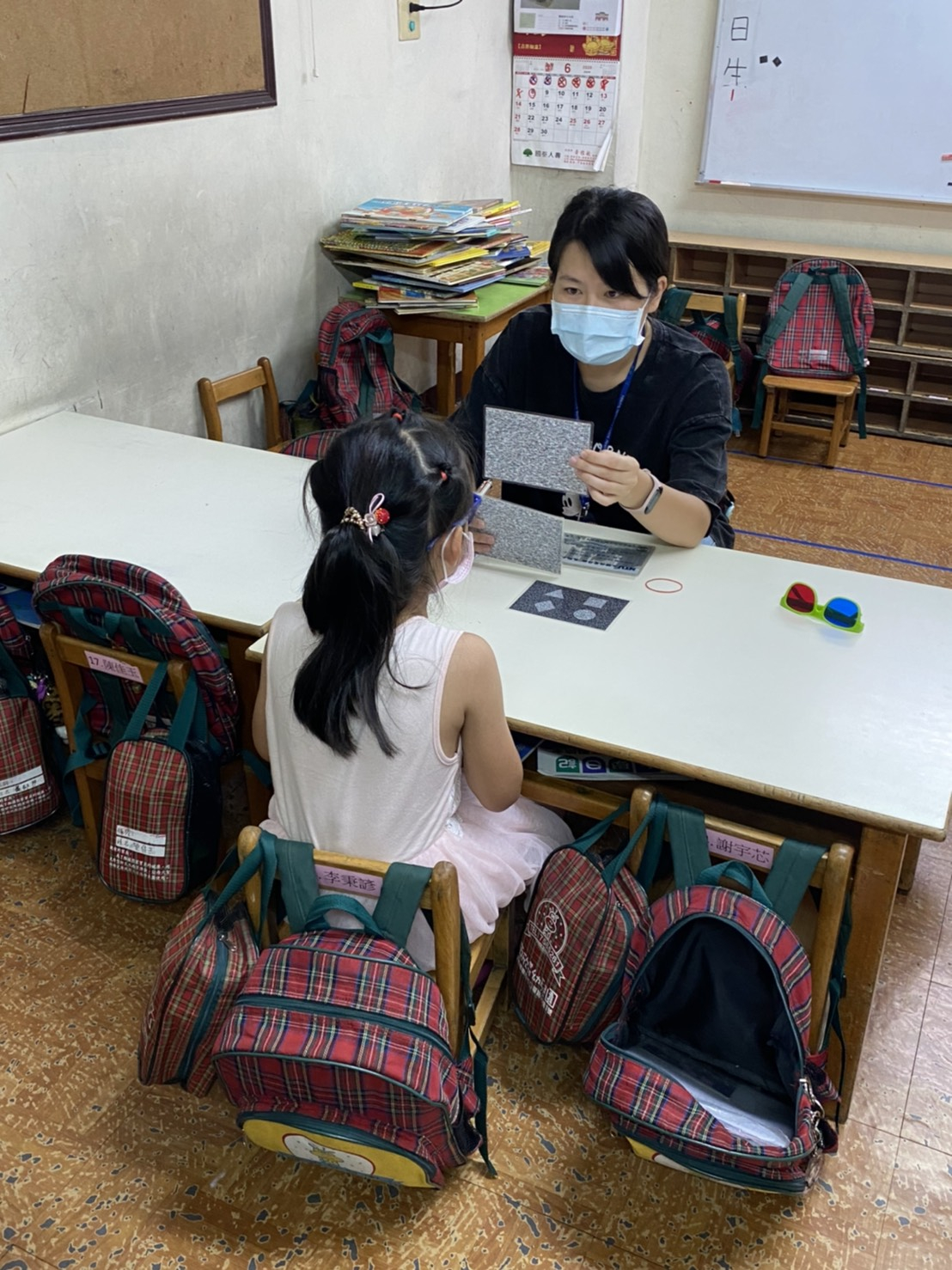 109年6月8日線西鄉衛生所學齡前兒童視力保健檢查照片1