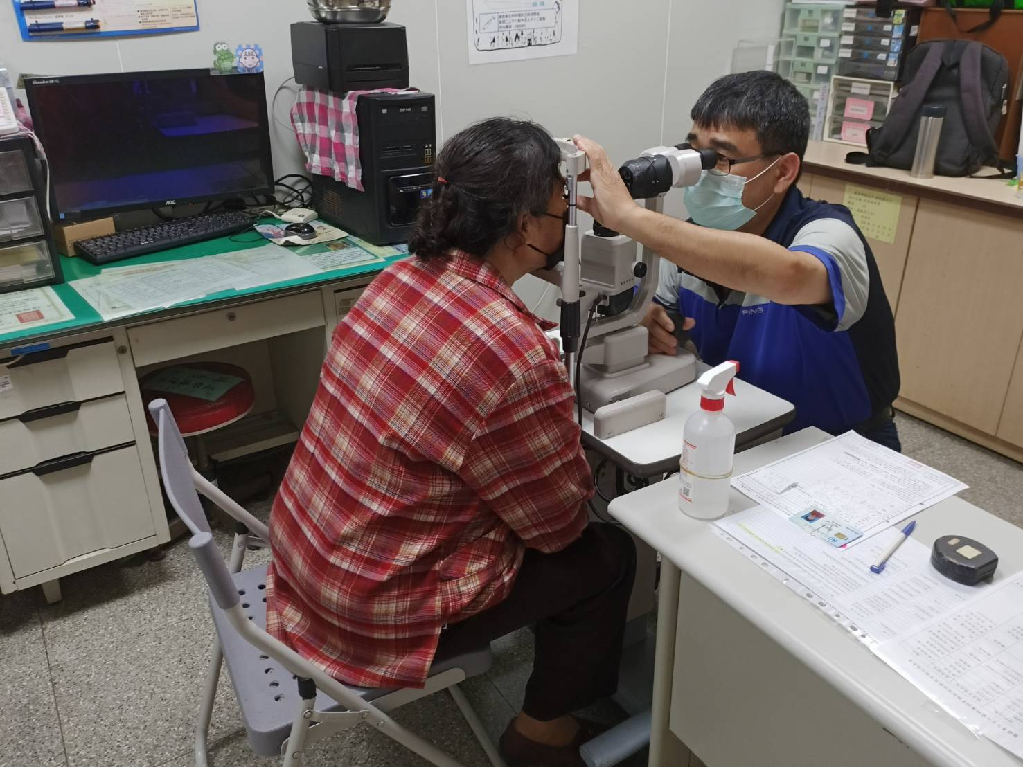 110年4月1日線西鄉衛生所糖尿病視網膜檢查 相本