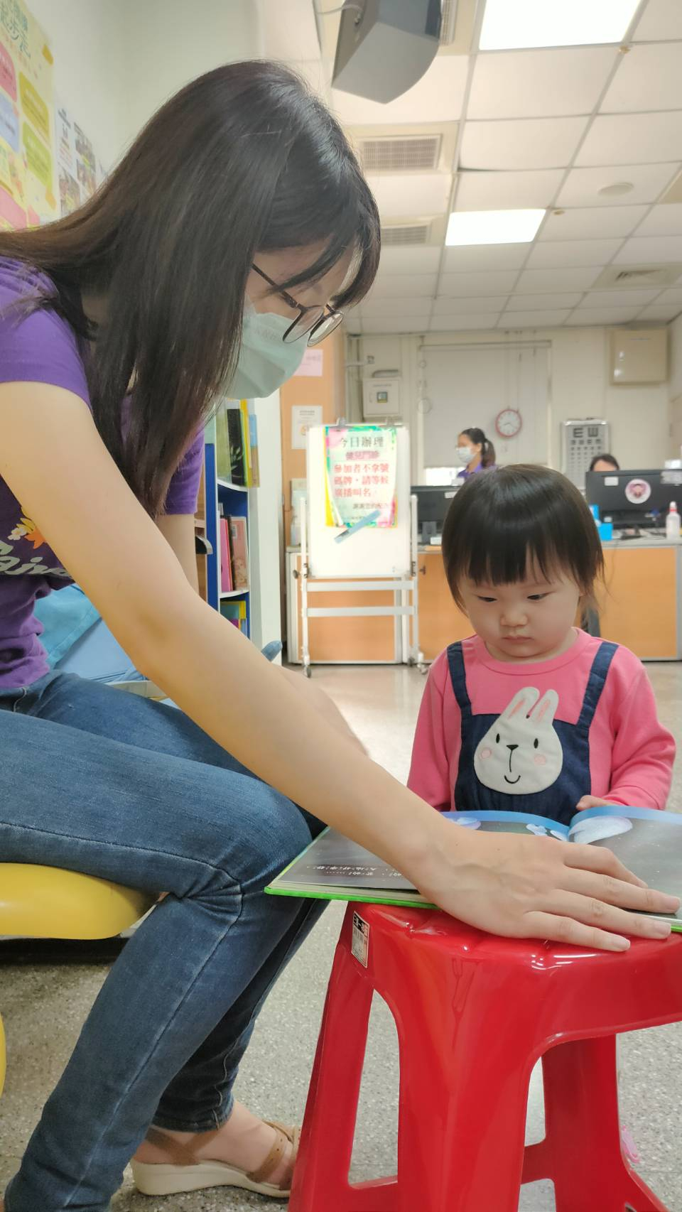 110年4月20日線西鄉衛生所嬰幼兒預注暨親子悅讀活動照片7
