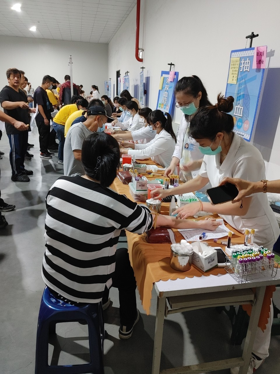 112年6月17日線西鄉衛生所-繼茂橡膠工廠（新住民丙型干擾素抽血檢查）活動照片6